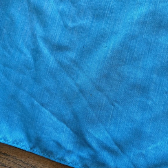 Vintage Towncraft Plus Penneys Blue Short Sleeve Button Down Shirt Crest Mens M - Picture 7 of 7